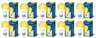 Crompton Dyna Ray 12W Round E27 LED Warm White Pack of 10