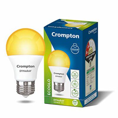 Crompton Dyna Ray 9W Round E27 LED Warm White Pack of 1