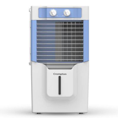 Crompton Ginie Neo Personal Air Cooler - 10L, White and Light Blue