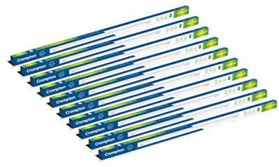 Crompton Laser Ray Neo 20W LED Batten (Cool Daylight, Plastic) - Pack of 10, White