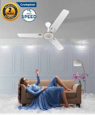 Crompton MONTANIA 100% COPPER ULTRA HIGH SPEED 360 RPM LONG LASTING 1200 mm Ultra High Speed 3 Blade Ceiling Fan