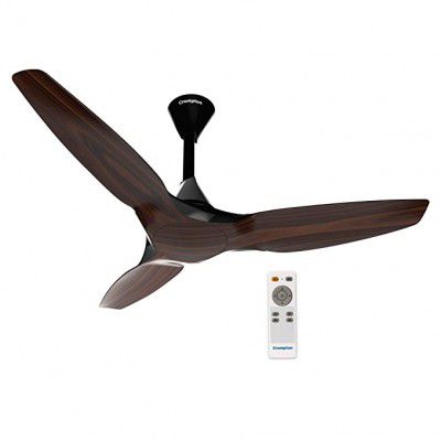 Crompton Silent Pro Enso 1200 mm (48 inches) ActivBLDC Remote Controlled Ceiling Fan (Chestnut Wood, Brown)