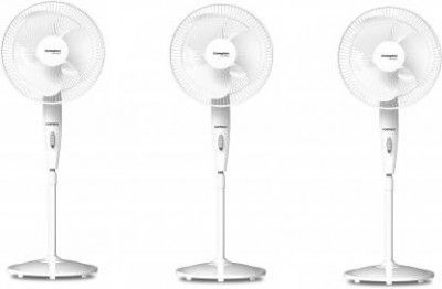 Crompton Torpedo 400 mm Pedestal Fan PACK OF 3 400 mm 3 Blade Pedestal Fan