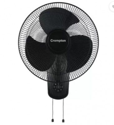 Crompton WM HISPEED GALE CLASSIC 16 Black 400 mm 3 Blade Wall Fan  (Black, Pack of 1)