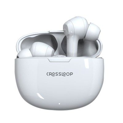 CROSSLOOP Lordz Gen 121 TWS Earbuds (IPX4 Water Resistant, Fast Charging, White)