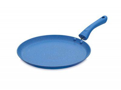 Crystal Marbo Plus Induction Base Aluminium Flat Tava, 280mm, Blue