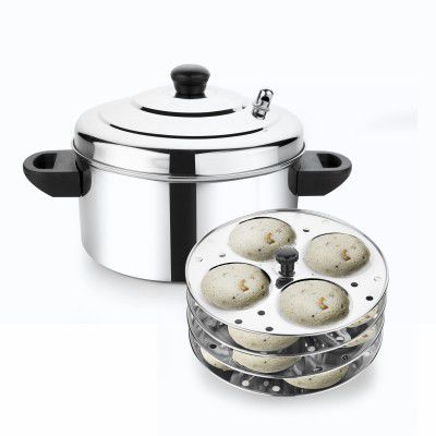 Crystal Stainless Steel Idli Cooker DLX