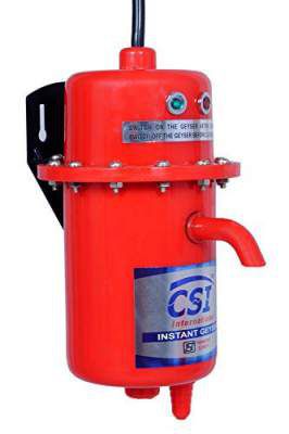 CSI INTERNATIONAL Instant water geyser, water heater, portable water heater, geyser made of first class ABS Plastic 3KW (Red)