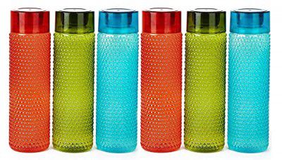 CSI INTERNATIONAL Plastic Water Bottle Bubble/Diamond Design Combo Pack 1000ml (6)