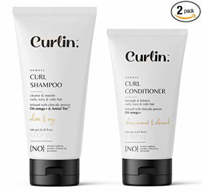 Curlin Curly Hair Shampoo (200g) + Conditioner (150g) - Pack of 2