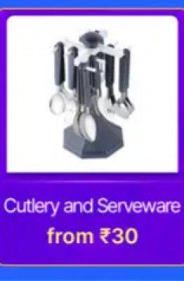 Cutlery & Serveware from Rs. 30 in Flipkart Big Billion Days 