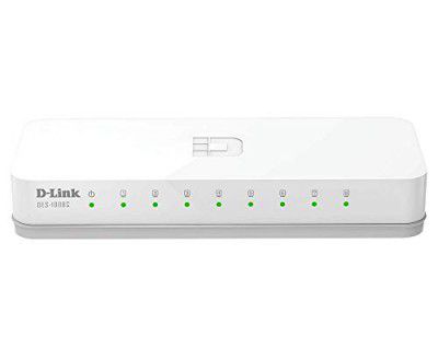 D-Link DES-1008C 8-Port 10/100 Mbps Unmanaged Switch ( White )