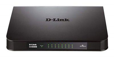 D-Link DGS-1016A 16-Port Gigabit Unmanaged Switch, Black