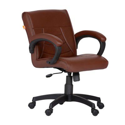 Da URBAN Haven Mid Back Revolving Leatherette Ergonomic Home & Office Executive Chair