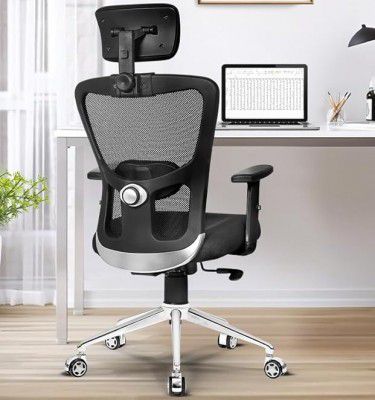 Da URBAN Mexico Neo High Back Mesh Ergonomic Office Chair, Tilt Lock Mechanism (Black)