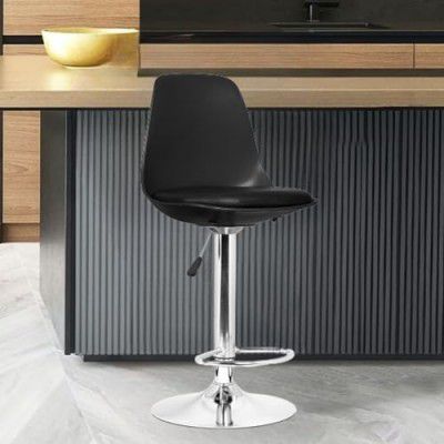 Da URBAN® Valure Height Adjustable & Revolving Bar Stool/Kitchen Chair Black (1 Pc)