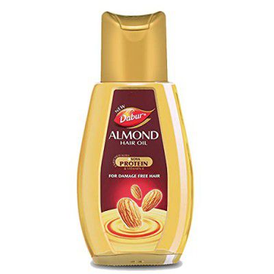 Dabur Almond Hair Oil With Almonds, - 500Ml Soya Protein, And Vitamin E For Non-Sticky, Damage Free Hair