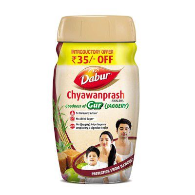 Dabur Chyawanprash Awaleha - 900g | With Goodness of Gur (Jaggery)