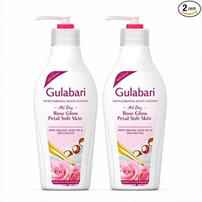 DABUR Gulabari Moisturizing Body lotion , Paraben Free - 200ml ( Pack of 2)