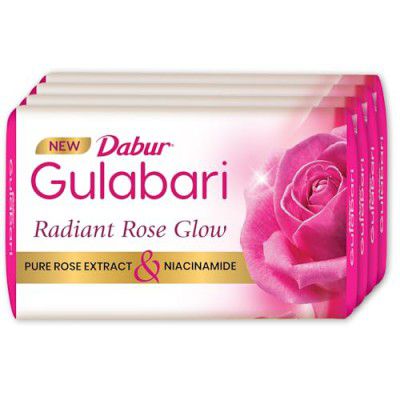 Dabur Gulabari Pure Rose Soap 150g (Pack of 4)