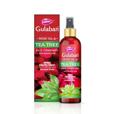 Dabur Gulabari Rose Oil & Tea Tree Face Toner Mist with Salicylic Acid - 100ml