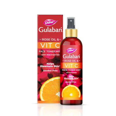 Dabur Gulabari Rose Oil & Vitamin C Face Toner Mist with Niacinamide - 100ml