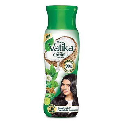 Dabur Vatika Enriched Coconut Hair Oil - 450 ml | For Strong, Thick & Shiny Hair | Controls Dandruff | Prevents Dull & Damaged Hair