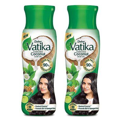 Dabur Vatika Enriched Coconut Hair Oil - 900ml (450ml x 2)