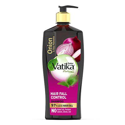 Dabur Vatika Onion Hair Fall Control Shampoo - 640ml | Up to 97% Hair Fall Reduction