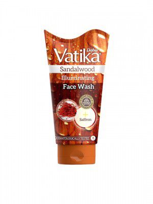 Dabur Vatika Sandalwood Illuminating Face Wash with Saffron - 150 ml