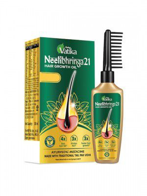 DaburNeelibhringa 21 Hair Growth Oil for Thicker Hair with Comb Applicator - 100 ml