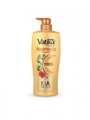 Dabur Vatika Ayurvedic Shampoo Damage Therapy with 10 Natural Herbs - 640ml