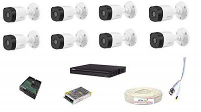 DAHUA Full HD 2MP Cameras Combo KIT 8CH HD DVR+ 8BULLET Cameras+1TB Hard DISC+ Wire ROLL +Supply & All Required Connectors