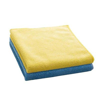 DALUCI Microfiber Cleaning Cloths 2 Pcs 40x40cms 240 GSM Kitchen Towel Highly Absorbent Lint and Streak Free Multi -Purpose Wash Cloth for Home Kitchen, Window, Glass Cleaning - Multicolor (Pack of 2)