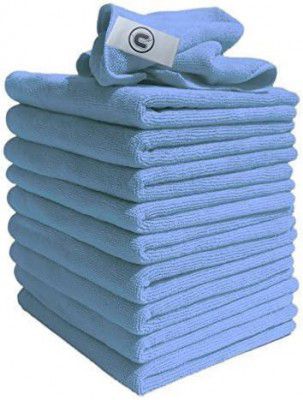 DCS Microfibre Cleaning Cloth, Blue, Pack of 10