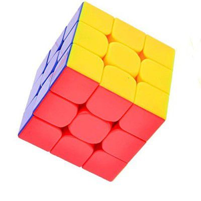 Deal Bindaas Dealbindaas Speed Cube 3 x 3 Sticker-Less 3 D Cube Puzzle Game for Beginners and Professionals -Multicolour