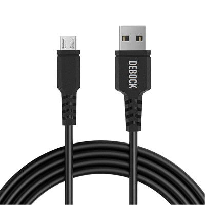 Debock DC01 3Amp Support Fast Charging Data Cable for Smartphones (Black)