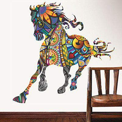 Decals Design Running Horse with Art Wall Sticker