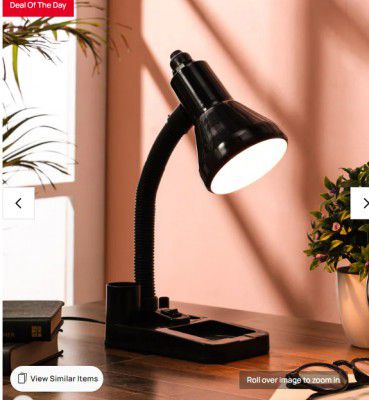 DecorativeRay by Dynamic Black Adjustable Study Lamp With Aluminium Base