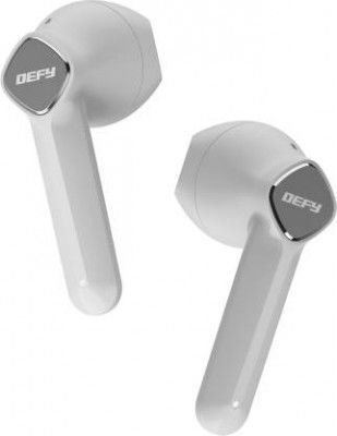 DEFY Gravity Pro with 13mm Drivers, ENC, upto 25 Hrs Playback & Bluetooth v5.3 Bluetooth Headset  (Frost White, In the Ear)