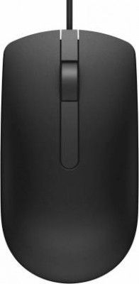 DELL MS 116-BK Wired Optical Mouse  (USB, Black)