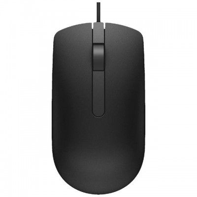 DELL MS116 Wired Optical Performance Mouse (1000 dpi, Contemporary Aesthetic, Black)