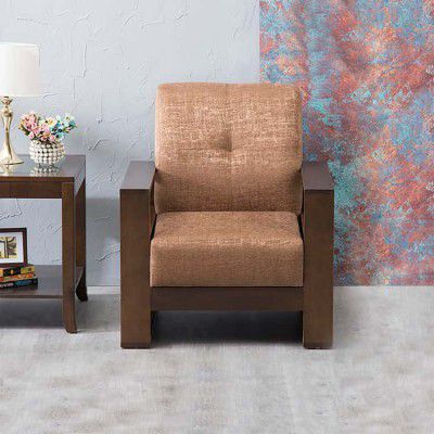 Delport Nomad Fabric 1-Seater Sofa - Brown