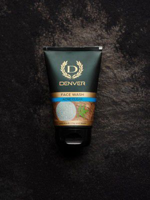 Denver Acne Clear Face Wash with Kaolin Clay & Neem - 100g