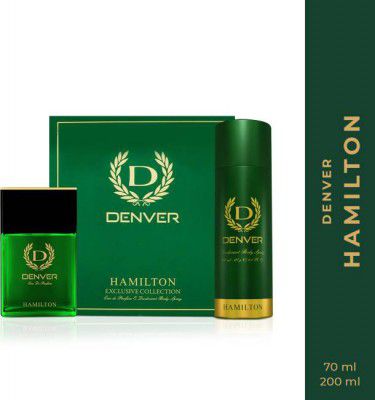 DENVER Hamilton Gift Set Perfume 70 ml + 200 ml Combo Set (Set of 2)