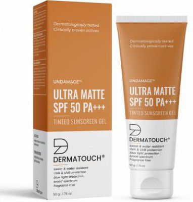 Dermatouch Sunscreen - SPF 50 PA+++ Undamage Ultra Matte Tinted  (50 g)