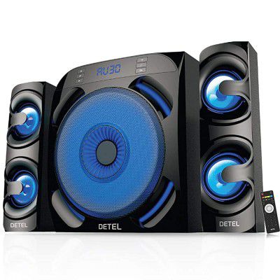 DETEL Bluetooth Home Theatre Speaker (Black, 2.1 Channel)