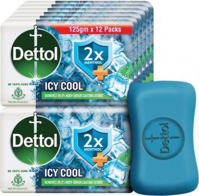 Dettol Icy cool with 2x menthol  (12 x 125 g)