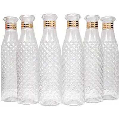 Diamond Plastic Water Bottle , Transparent Pack of 3