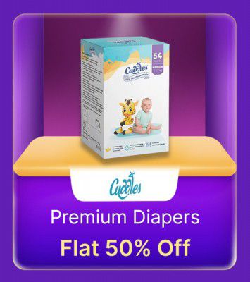 Diapers @ flat 50% off  in Flipkart Billion Days Sale   